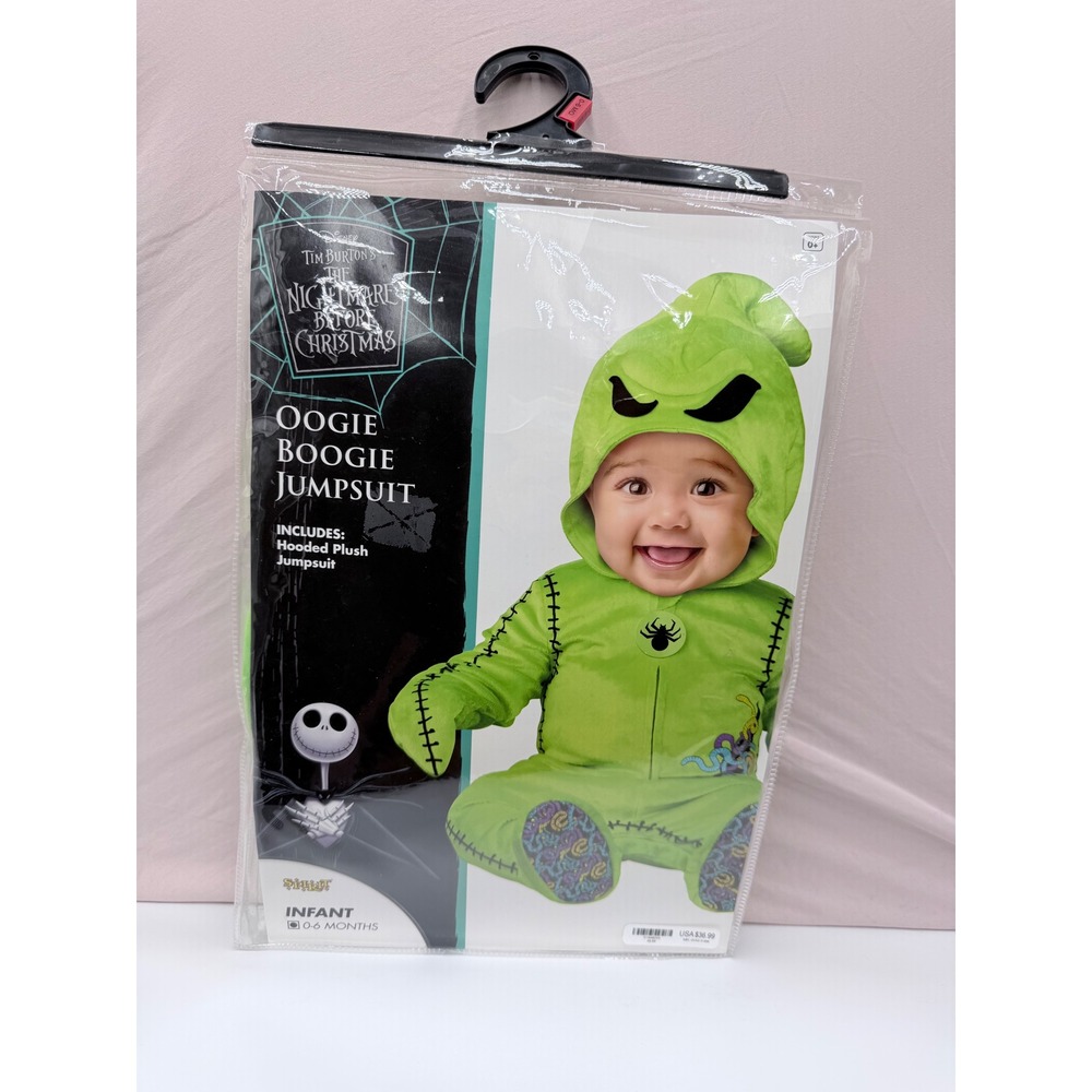 Spirit Halloween Nightmare Before Christmas Oogie Boogie Infant Jumpsuit 0-6M